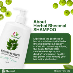 Himalayan Bheemal Shampoo - 500ml Pack of 2| Natural Hair Care