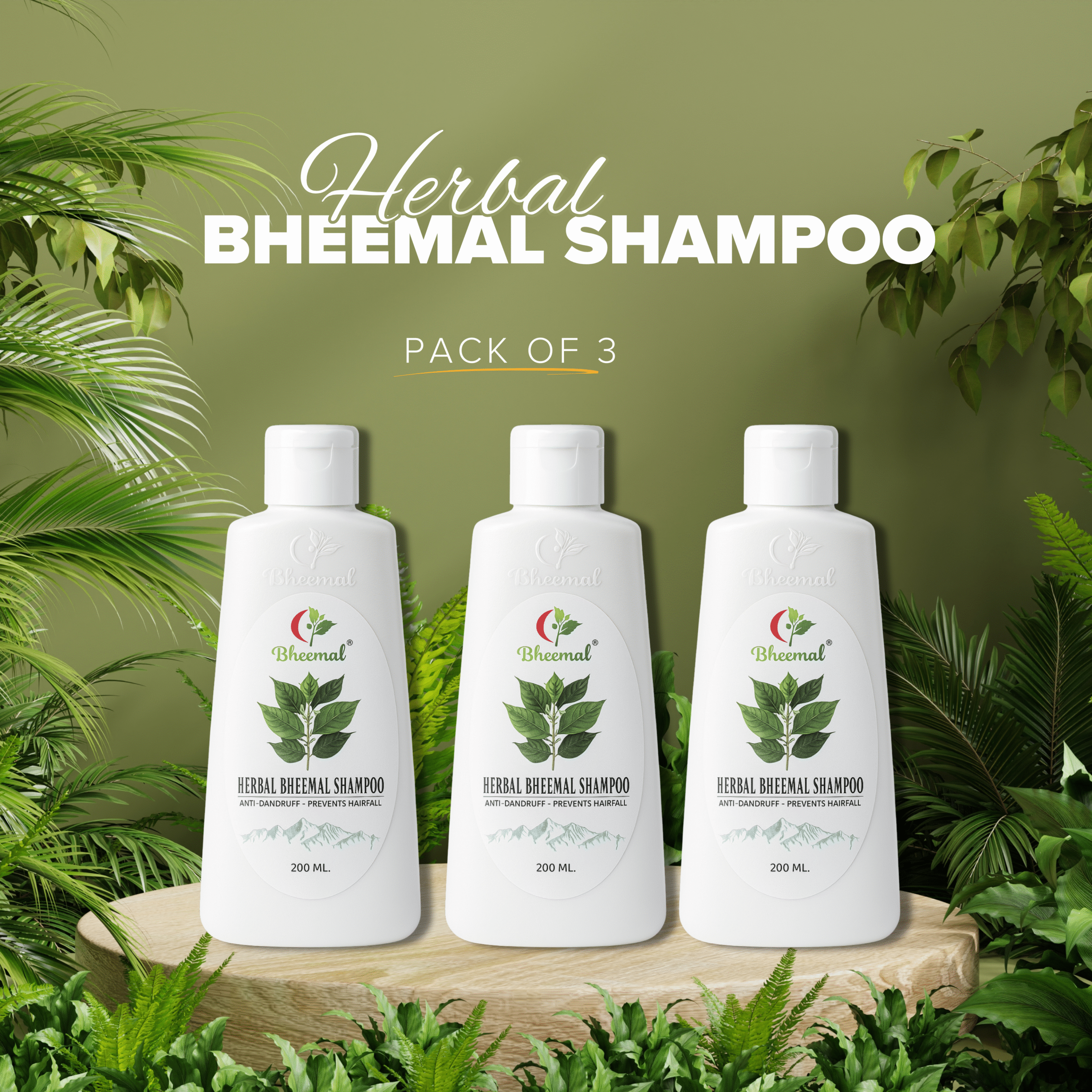 herbal bheemal shampoo (combo)