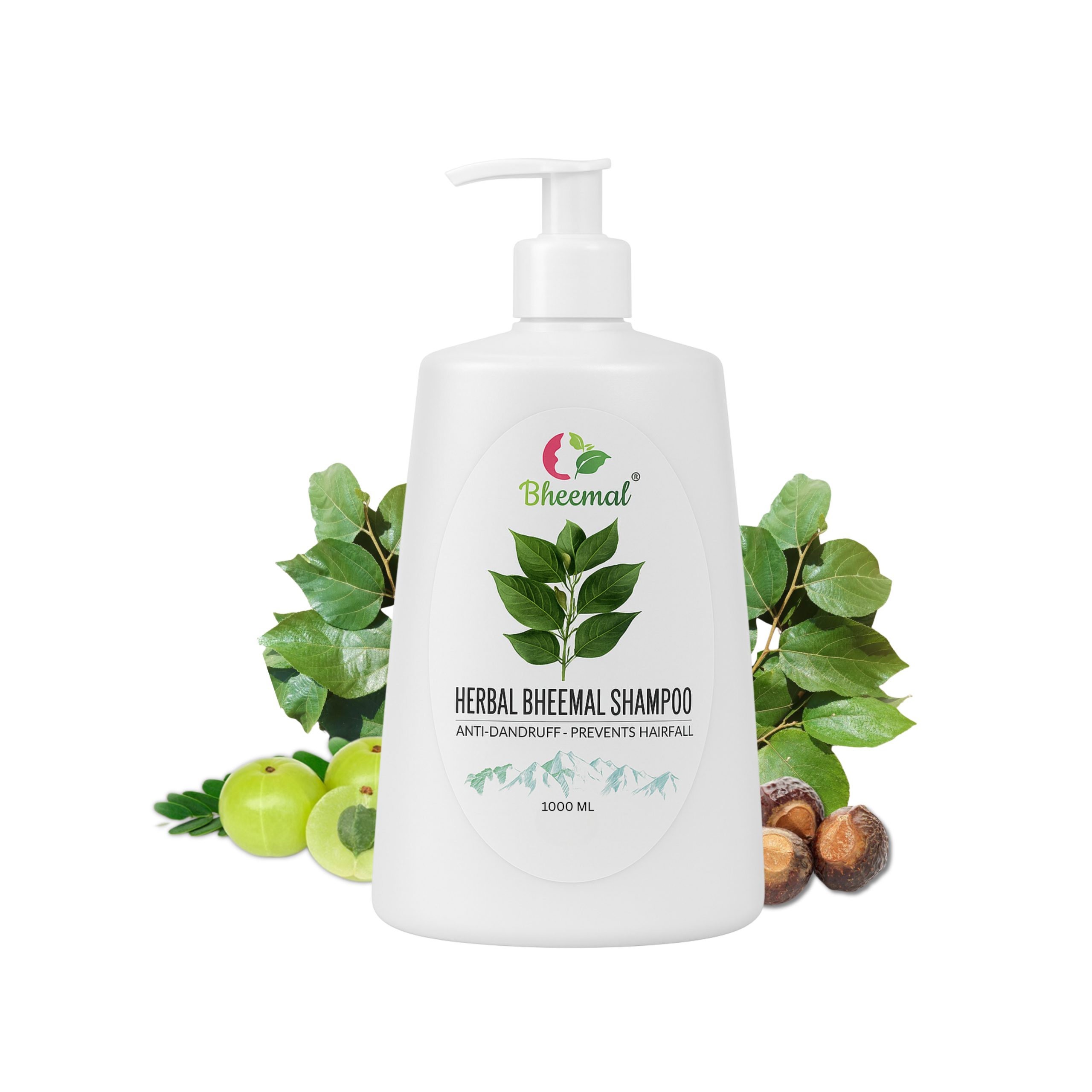 Himalayan Bheemal Shampoo β 1L | Natural Hair Care | Pack of 2