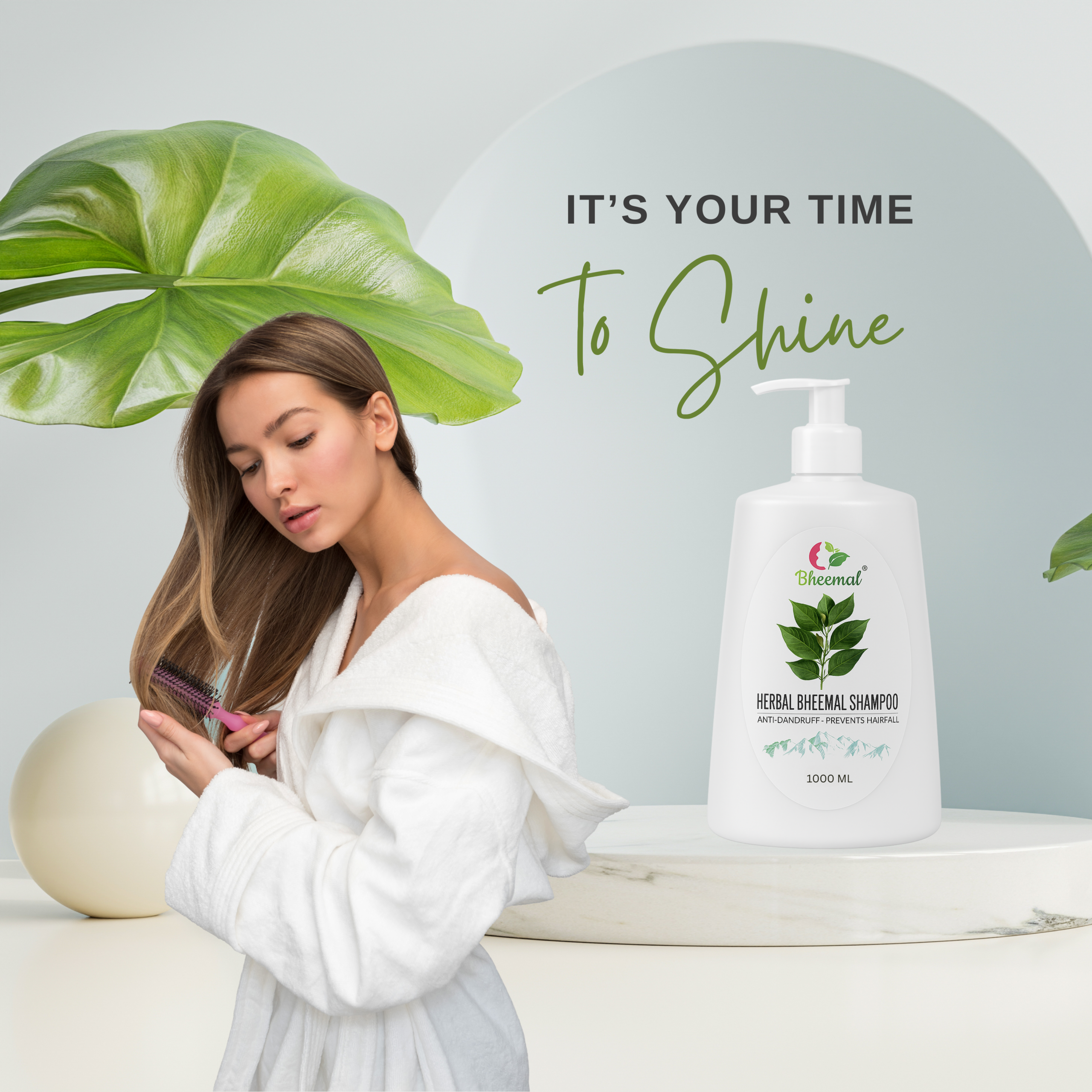 Himalayan Bheemal Shampoo β 1L | Natural Hair Care | Pack of 2 - Image 4